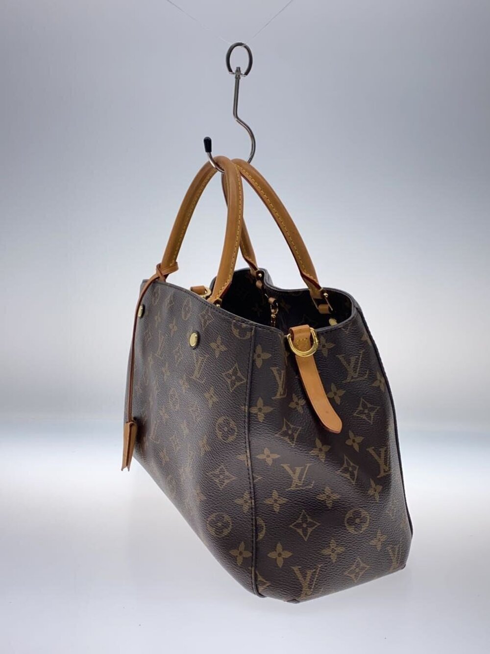 Louis Vuitton Montaigne Handle Handbag Interior Black